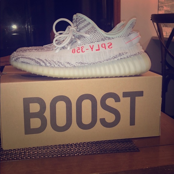 adidas Shoes - 9/10 Yeezy Blue tint. Size 12 Original Box.
